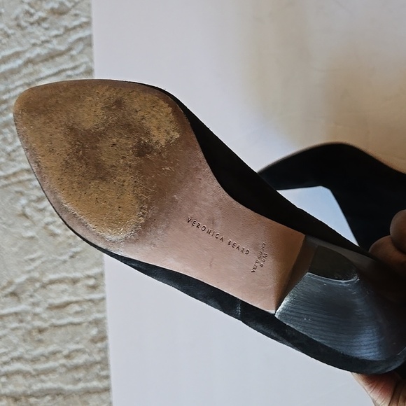 Veronica beard blondie black slip on slouchie heeled boots Size 8.5 - Picture 6 of 10